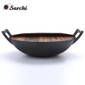 cast iron wok inductions meat wok